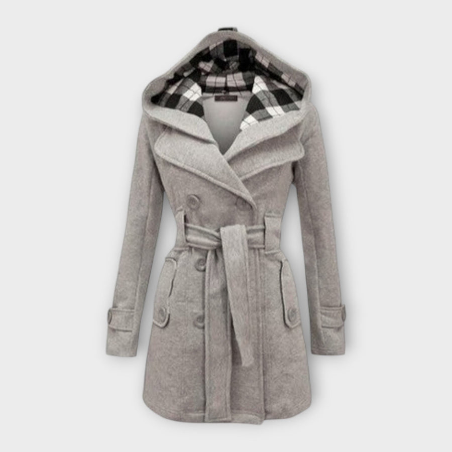 AVA – ELEGANT HOODED TRENCH COAT