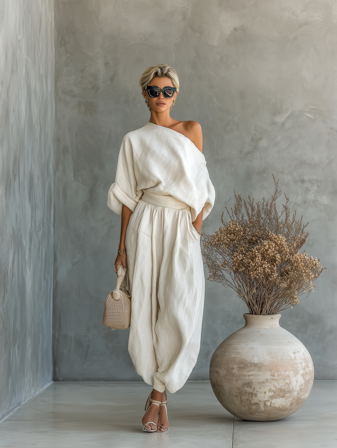 Linen Suit Off-White