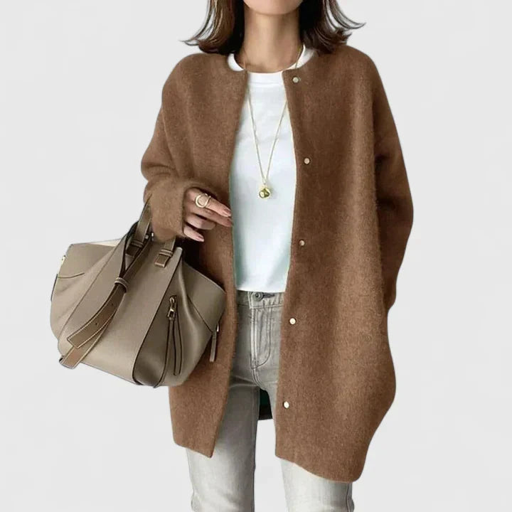 HERA – RELAXED BUTTON-DOWN CARDIGAN