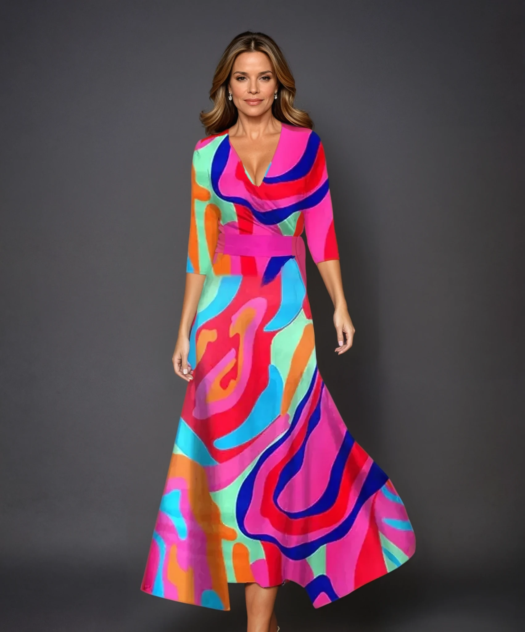 Florentine - Chic Dress with Floral Print