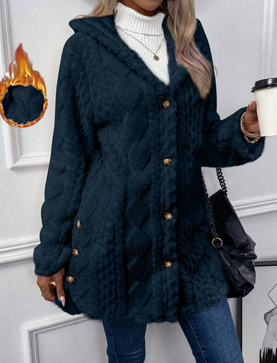 Chateau Elise™   | Plush Hooded Cardigan