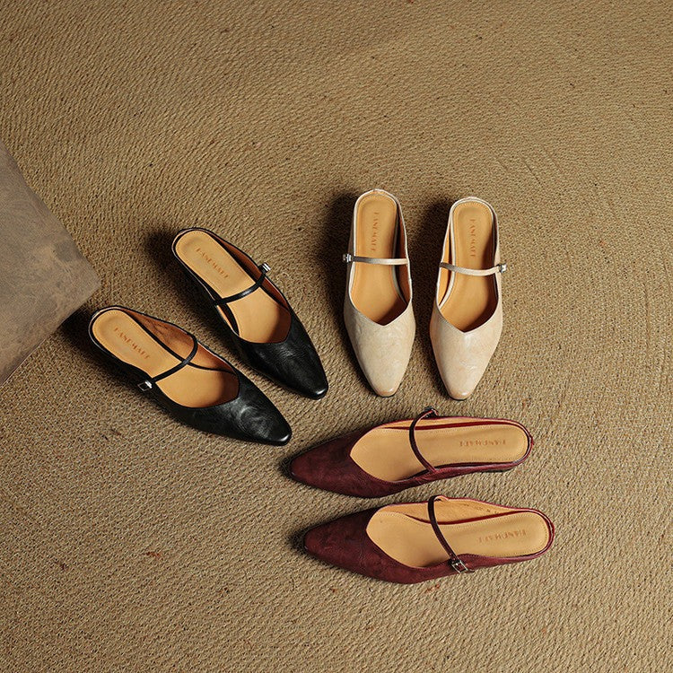 Bellancia Leather Leather Flats
