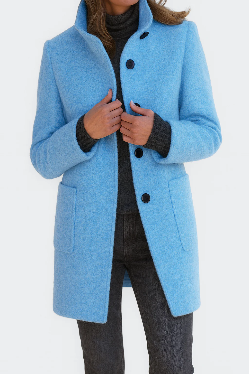 Valentina - Women's Comfortable Jacket with High Collar