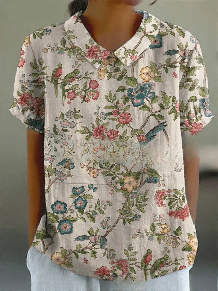 Devika | Floral Pattern Blouse
