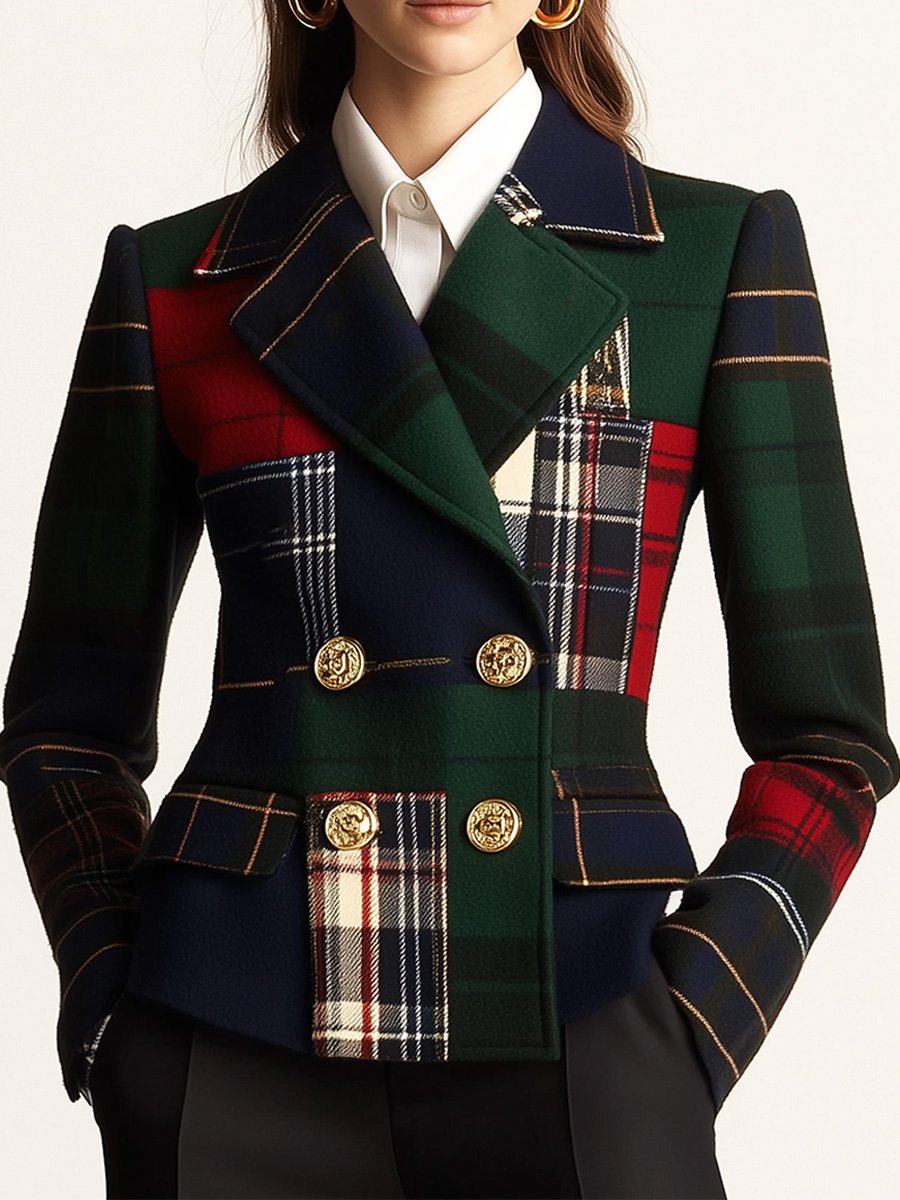 TRISHA – TAILORED PATCHWORK BLAZER
