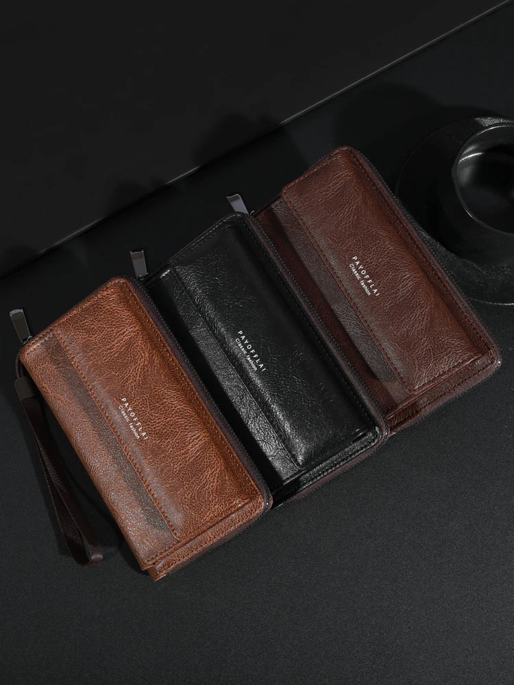 Briony | Multi-Functional PU Leather Zipper Clutch