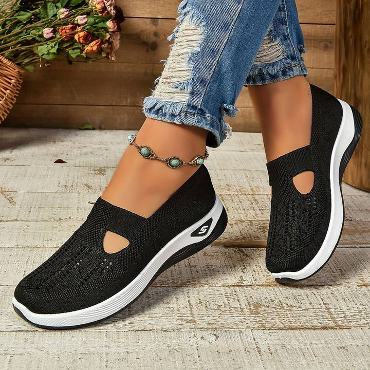 Claire - Breathable Knit Slip-On Sneakers