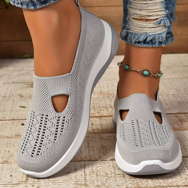 Claire - Breathable Knit Slip-On Sneakers