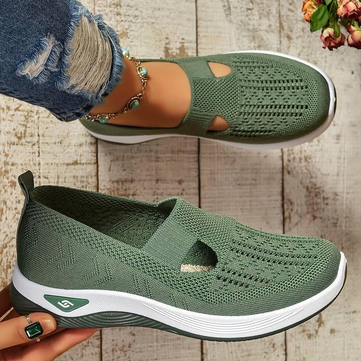 Claire - Breathable Knit Slip-On Sneakers