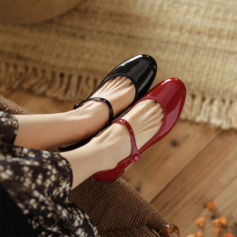 Livy Leather Mary Janes