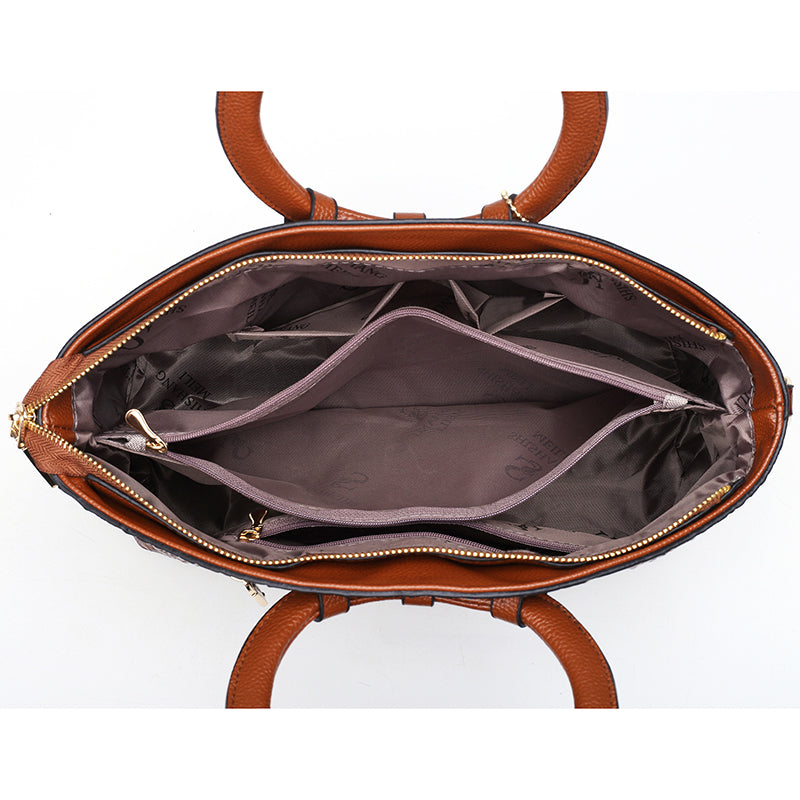 Oriana - Retro Gradient Crocodile Handbag